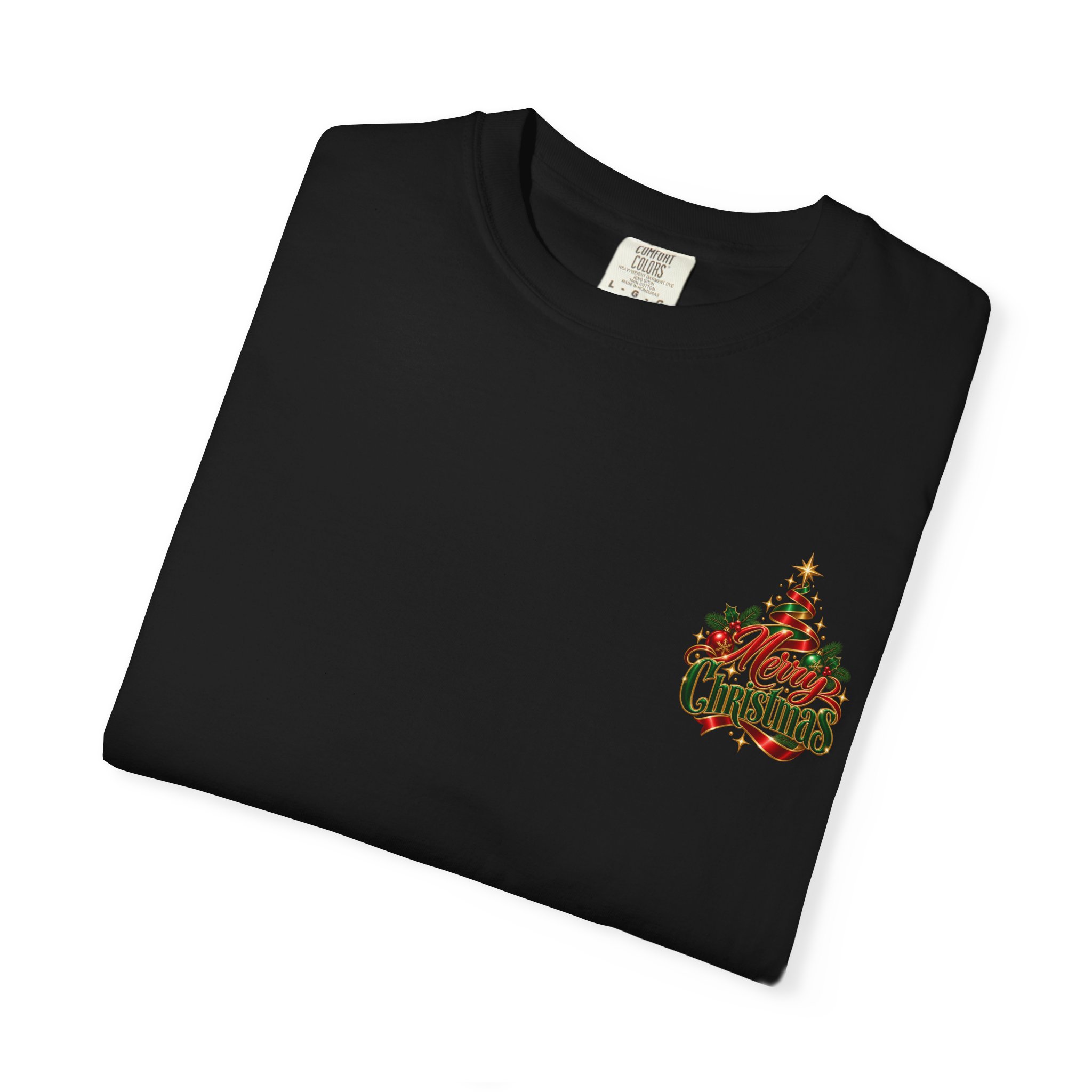 Merry Christmas Graphic T-Shirt — Festive Tree & Ribbon Holiday Tee - Image 11