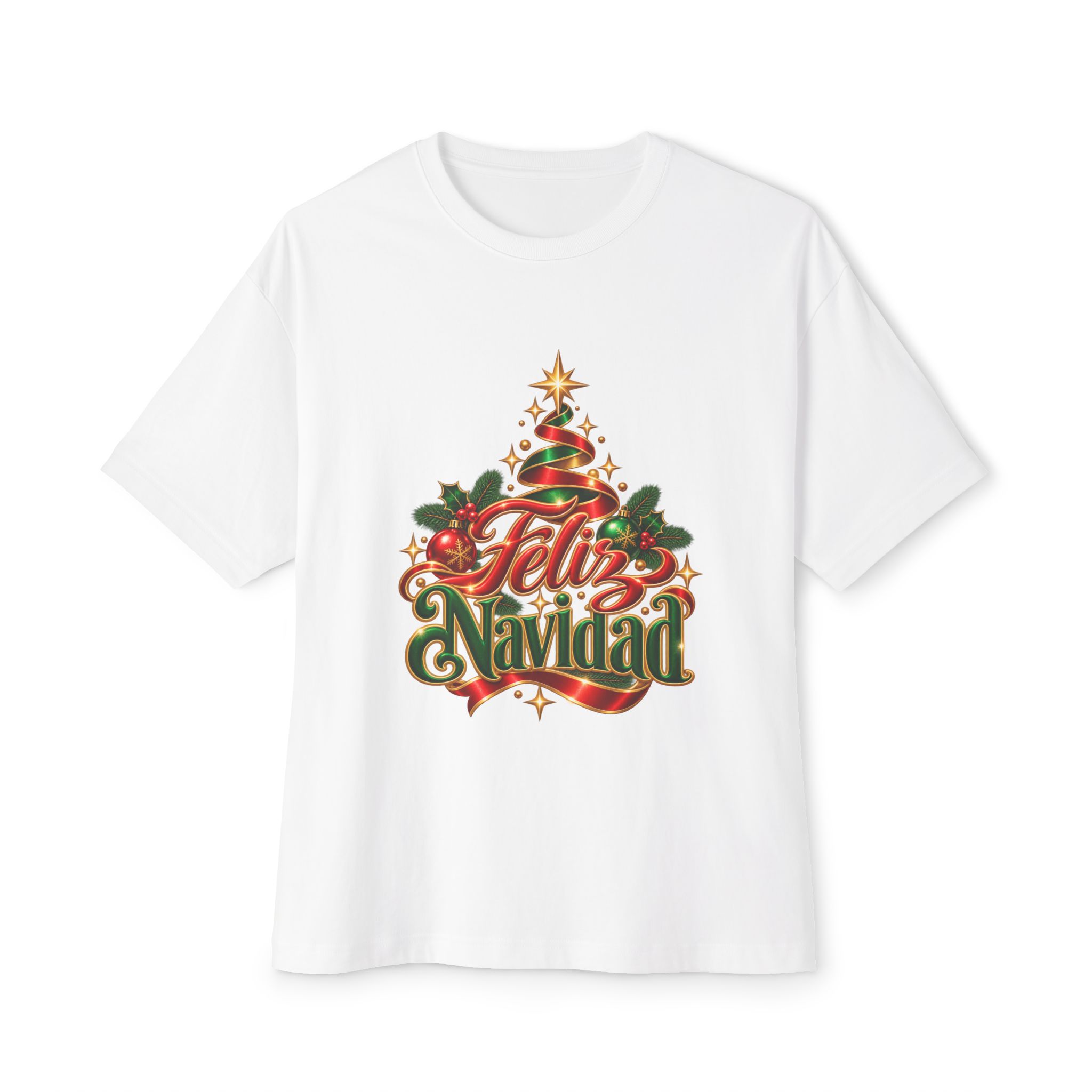 Feliz Navidad Christmas Tee - Image 5
