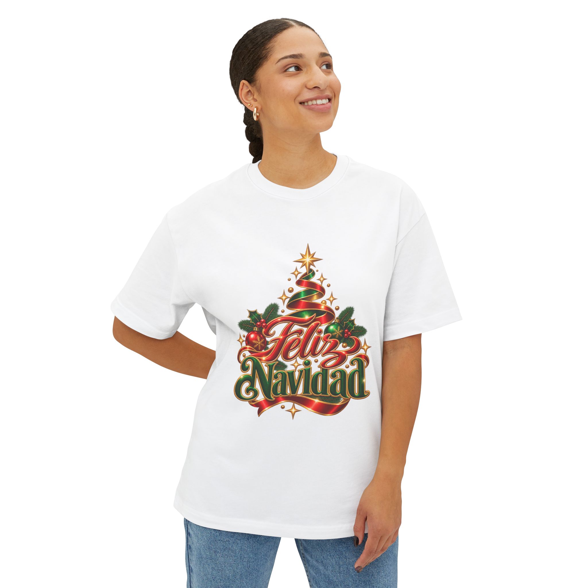 Feliz Navidad Christmas Tee - Image 8