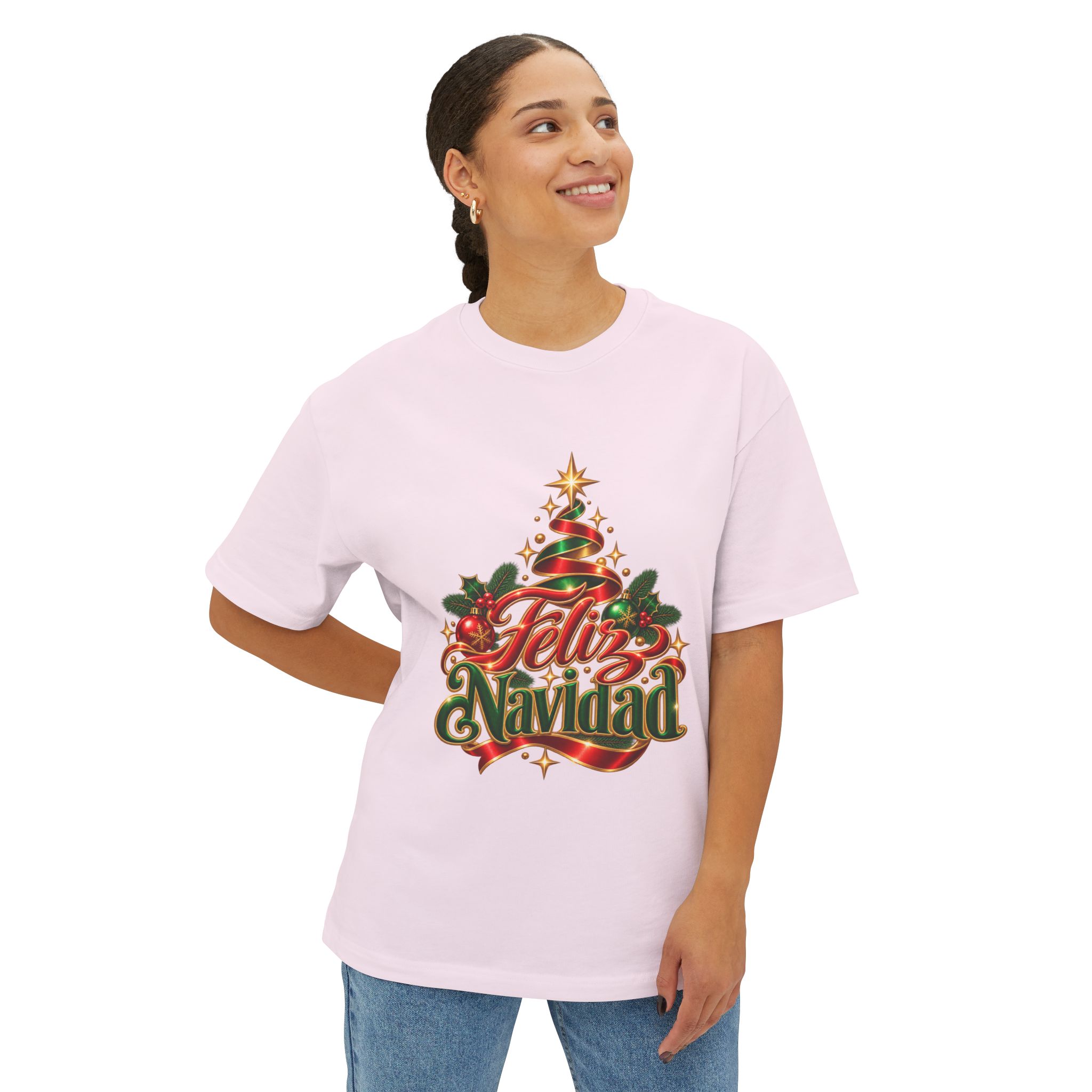 Feliz Navidad Christmas Tee - Image 4