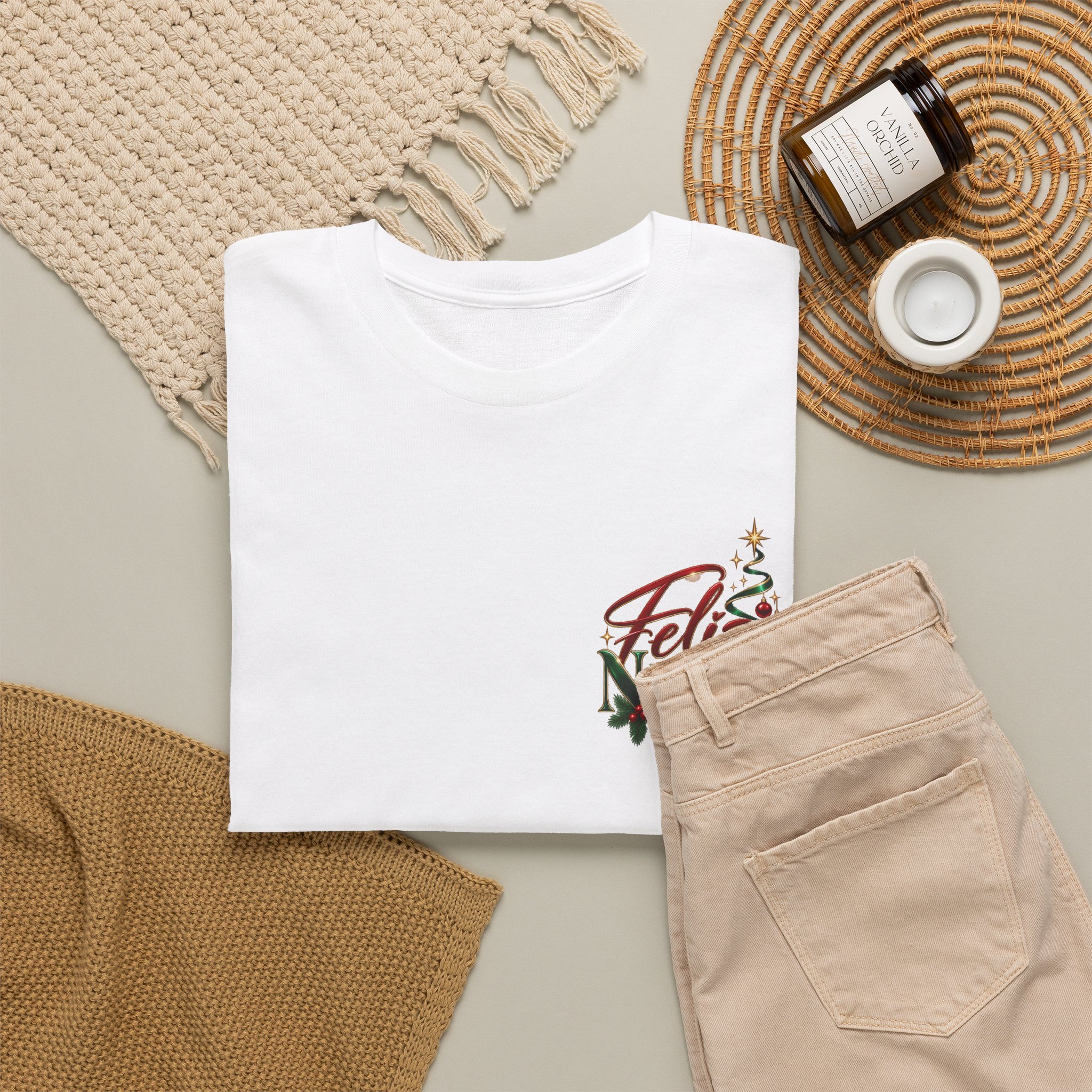 Feliz Navidad Christmas Tee - Image 8