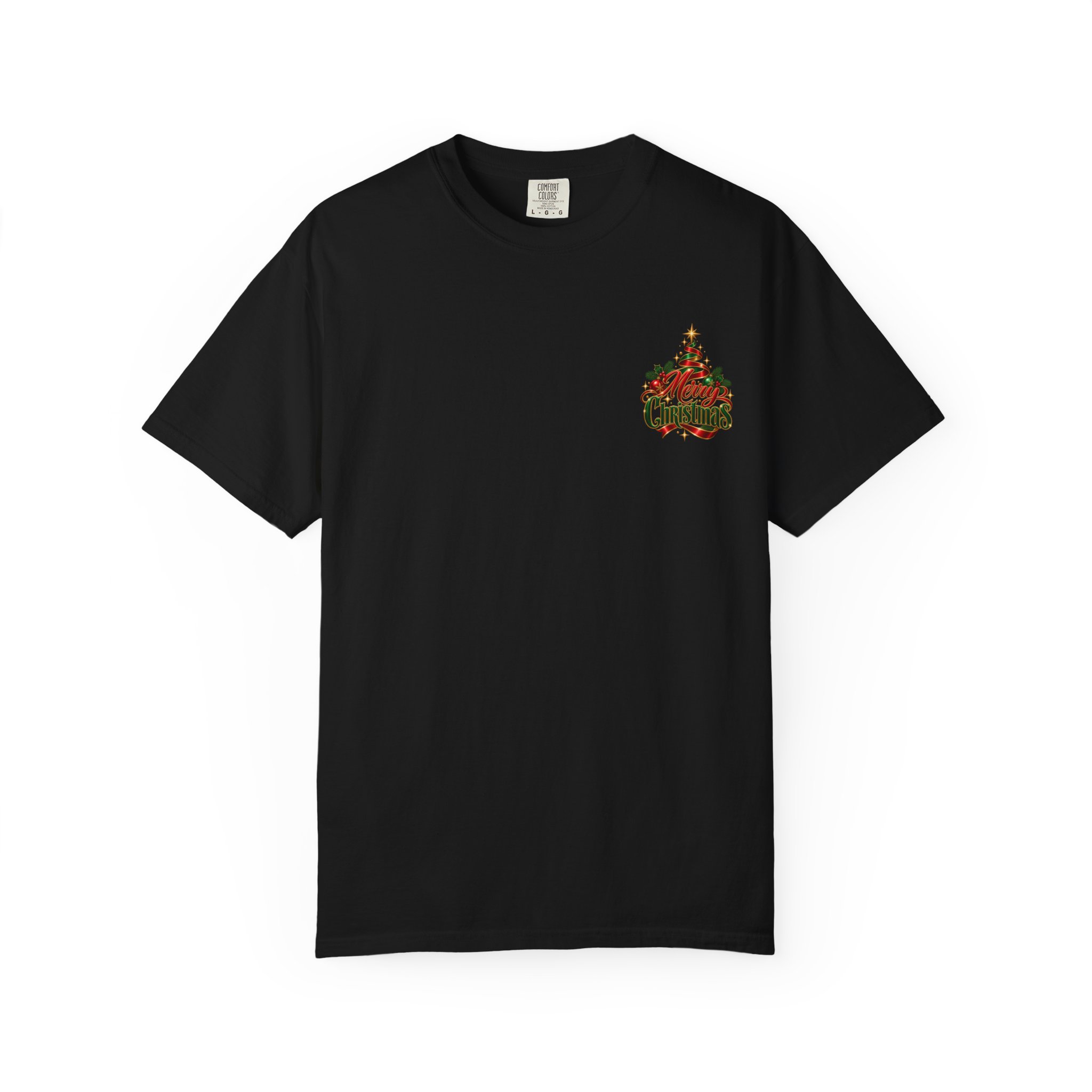 Merry Christmas Graphic T-Shirt — Festive Tree & Ribbon Holiday Tee - Image 9